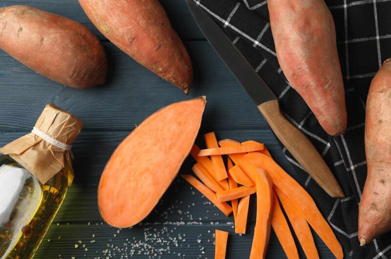 Avoid raw sweet potatoes